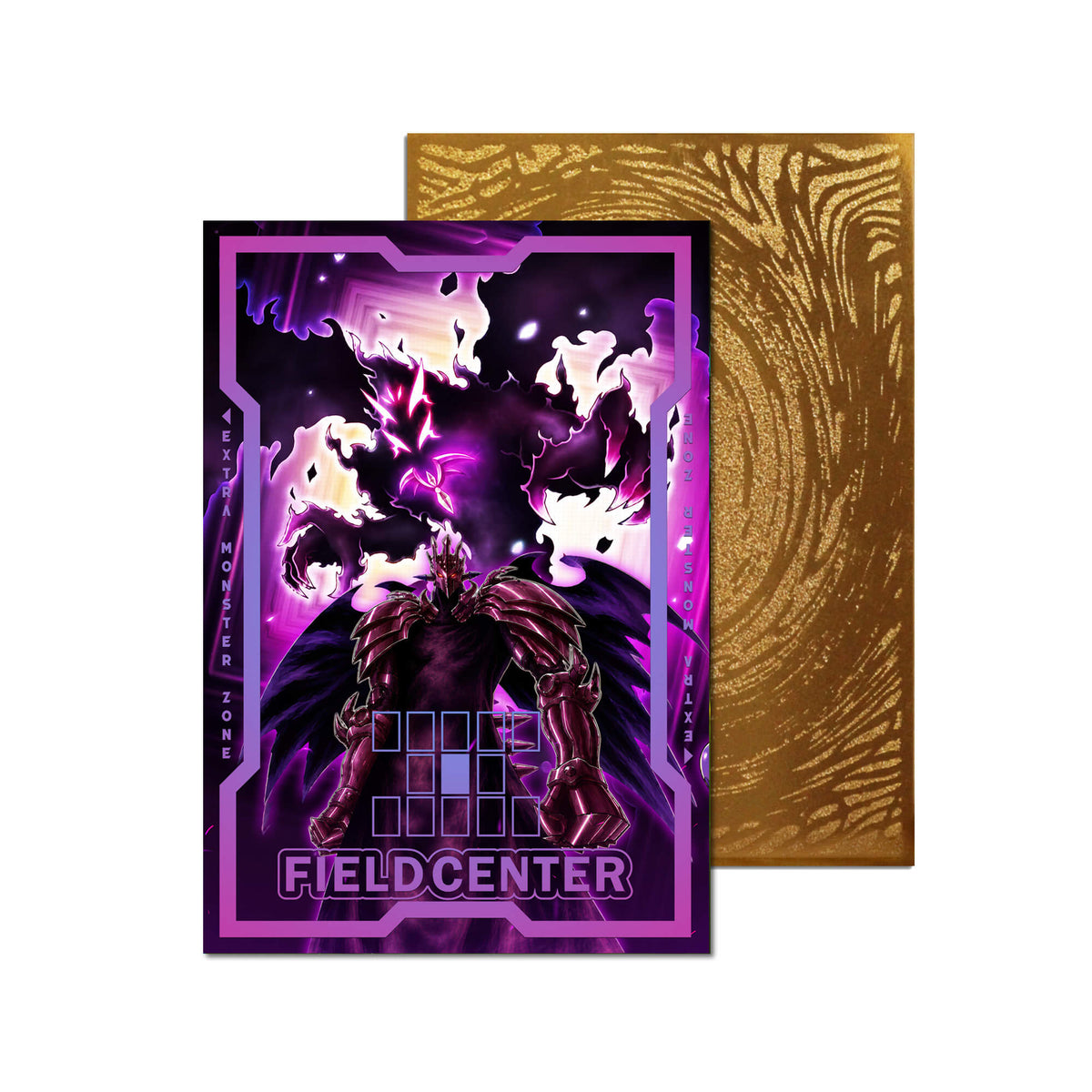 Centre de terrain en métal Dragon Rose noire