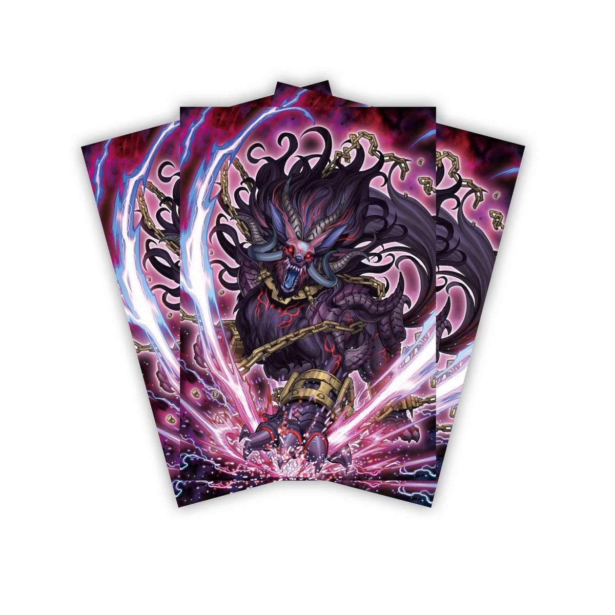 Keep your cards safe and stylish with our borderless card sleeves. Designed edge-to-edge to showcase your artwork, they offer a sleek, modern aesthetic. From LDB Duel, printed with the exclusive Unchained Abomination design for a fresh, premium feel. Unchained-yugioh-mtg-pokemon-card-protection-standard-japanese-dragon-shield-LDB-Duel-borderless