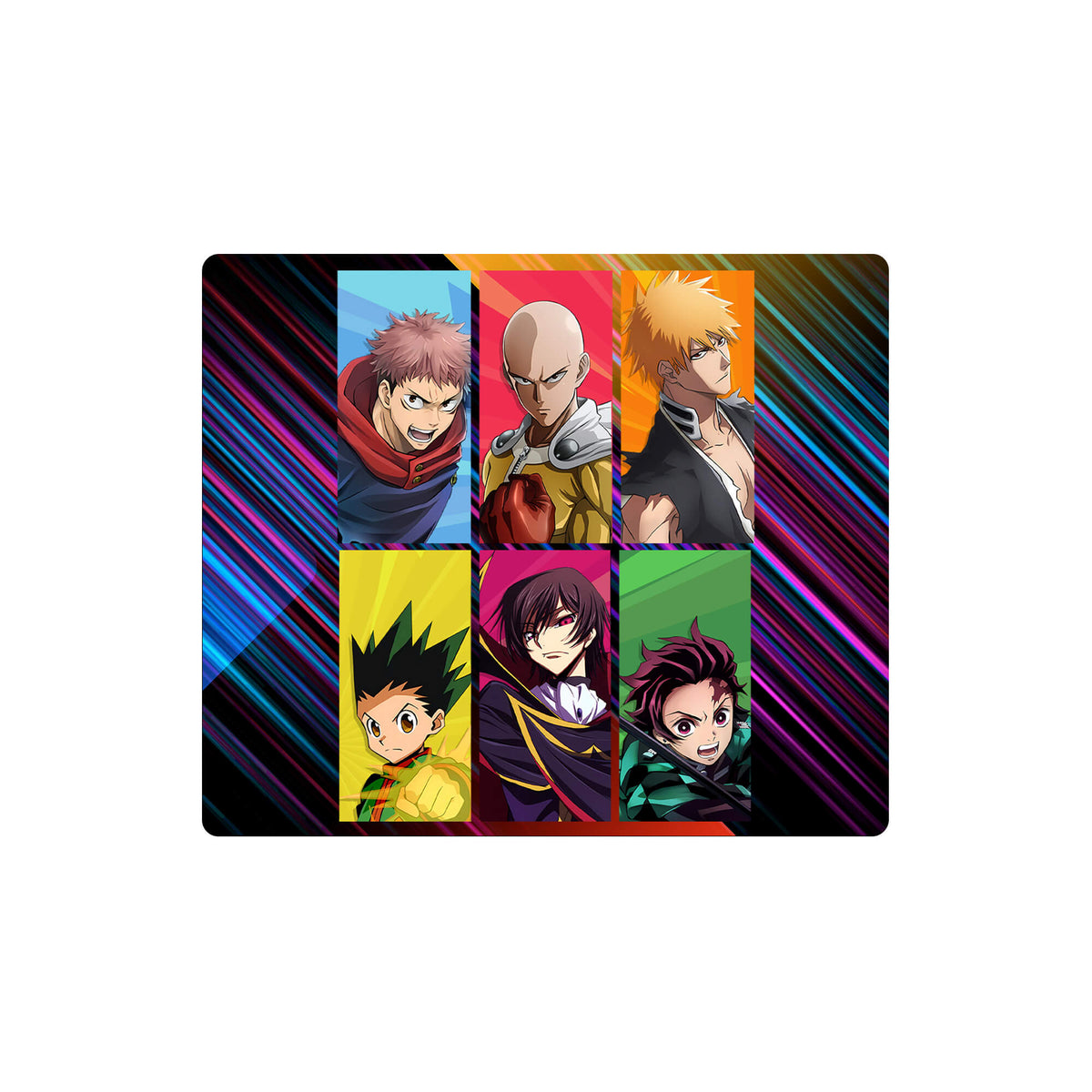 Enhance your gaming setup with our exclusive artwork Union Arena mouse pad! Featuring a soft cloth surface for precise mouse tracking and a durable rubber base for a stable grip, this 10x8.5 inch mouse pad is the perfect blend of style and performance. Plus, it's machine washable for easy maintenance! Saitama-yugioh-mtg-pokemon-custom-artwork-premium-durable-rubber-ldb-duel