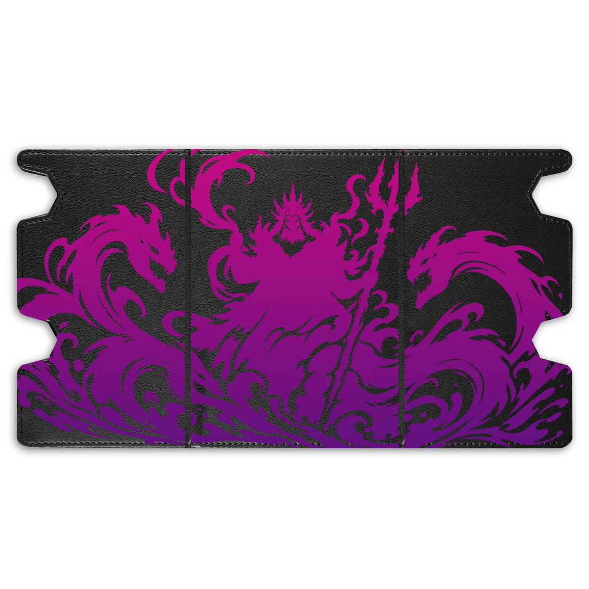 Here is the Full Lid Design of the Ursula's Lair Mach 3 Black Deck Box. Villain-anime-custom-art-leather-durable-LDB-Duel