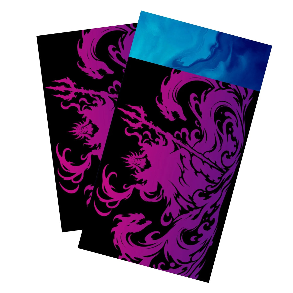 Keep your cards safe and stylish with our borderless card sleeves. Designed edge-to-edge to showcase your artwork, they offer a sleek, modern aesthetic. From LDB Duel, printed with the exclusive Ursula's Lair design for a fresh, premium feel. Ariel-anime-card-protection-standard-japanese-dragon-shield-LDB-Duel-borderless