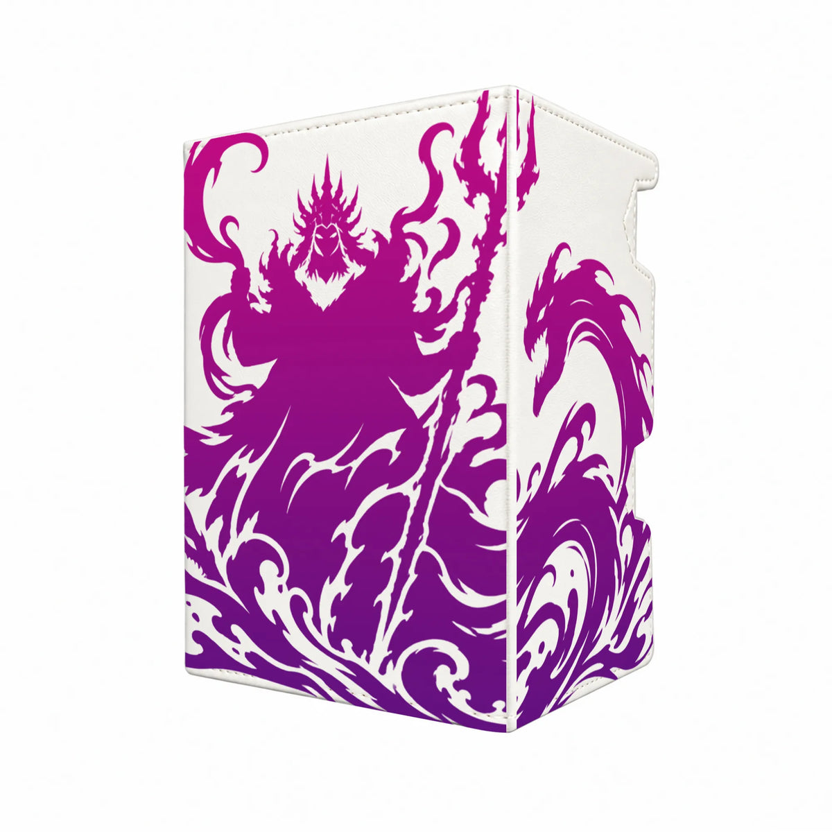 Here's another quality white deck box from LDB Duel featuring our exclusive Ursula's Lair art. Fits all types of trading card games, including Pokémon, Yu-Gi-Oh! and Magic The Gathering. The perfect card holder for the TCG player safely holds up to 100 double-sleeved cards. EVEN in extra thick sleeves. Comes with a pull-out dice tray. Disney-anime-tcg-accessories-card-storage-LDB-Duel