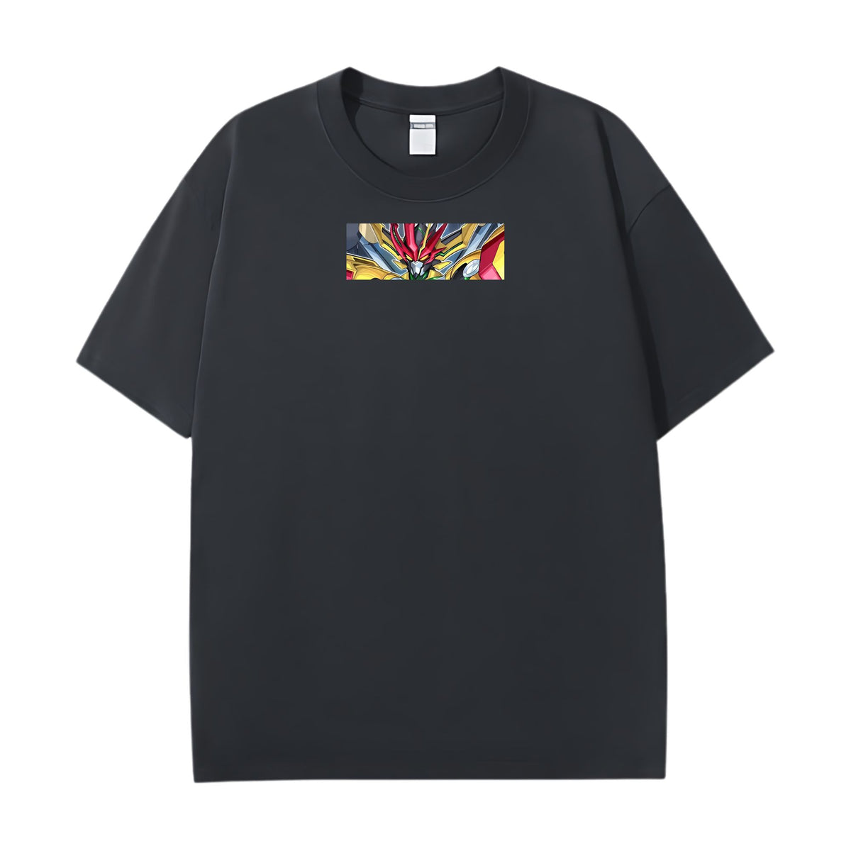 Step up your style with the premium Number F0: Utopic Future Zexal T-shirt design from LDB Duel. Made from soft, breathable cotton and printed with vibrant DTF artwork, this black t-shirt is built for comfort and lasting wear. Choose your look with front design options like a small chest logo or bold center print. Perfect for anime lovers, TCG players, and gaming fans everywhere.  Utopic-Future-anime-tcg-accessories-tshirt-LDB-Duel