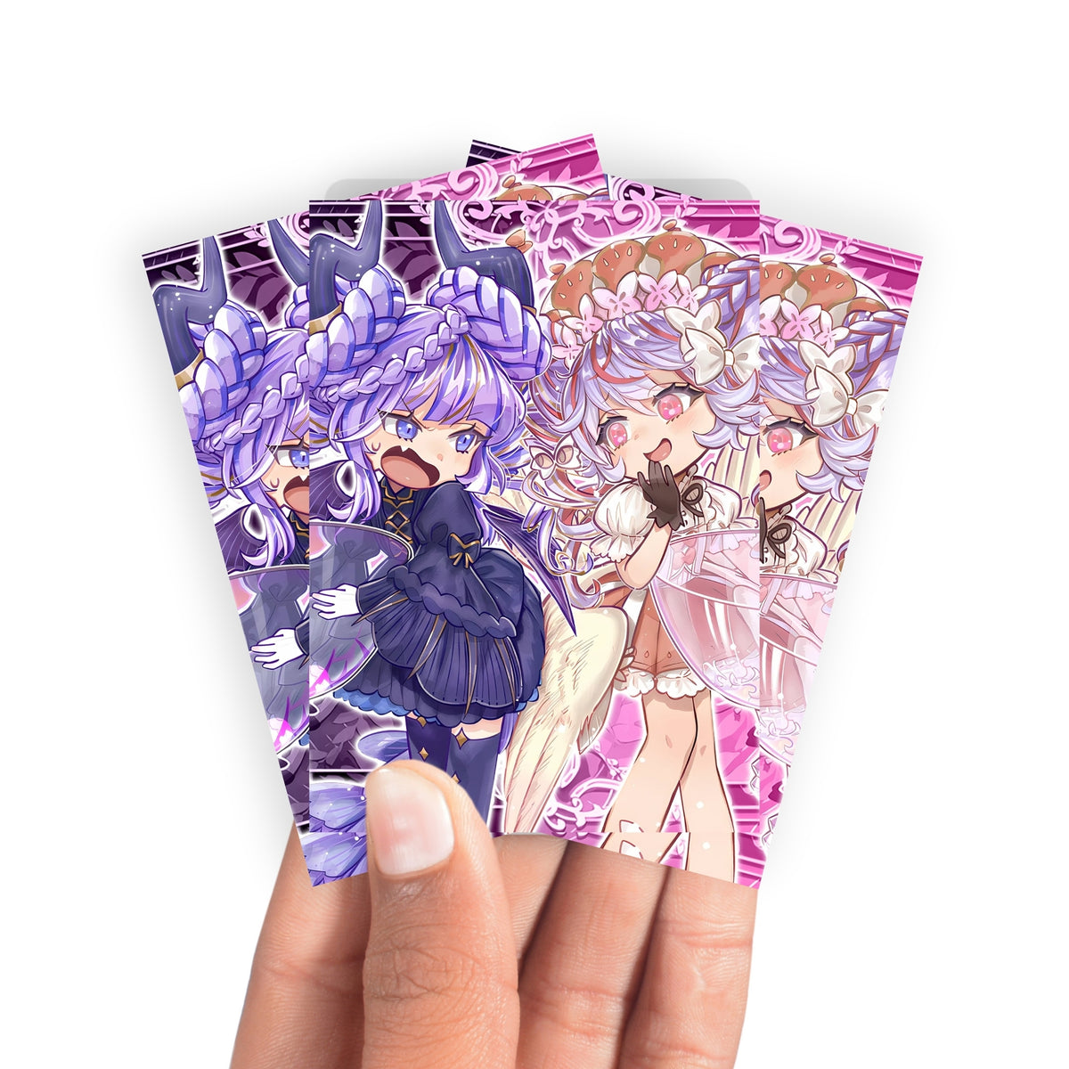 Keep your cards safe and stylish with our borderless card sleeves. Designed edge-to-edge to showcase your artwork, they offer a sleek, modern aesthetic. From LDB Duel, printed with the exclusive Vaalmonica Disarmonia design for a fresh, premium feel.Vaalmonica-yugioh-mtg-pokemon-card-protection-standard-japanese-dragon-shield-LDB-Duel-borderless