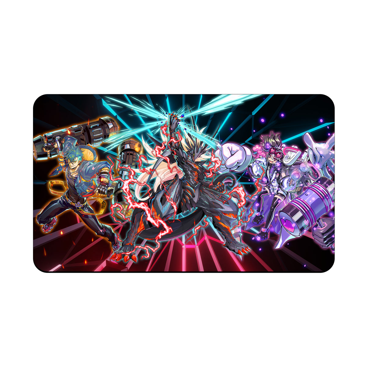 Transform your dueling experience with our exclusive art Vanquish Soul Archetype playmat from LDB Duel! Featuring a soft cloth top for smooth card movement and a durable rubber back for a secure grip, this 24x14 inch mat is machine washable and safe for cards and sleeves. Pantera-yugioh-mtg-pokemon-custom-artwork-premium-durable-rubber-ldb-duel