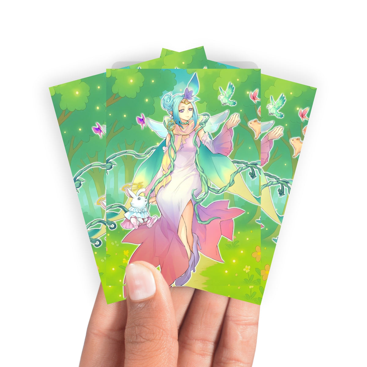 Keep your cards safe and stylish with our borderless card sleeves. Designed edge-to-edge to showcase your artwork, they offer a sleek, modern aesthetic. From LDB Duel, printed with the exclusive Vernusylph Archetype design for a fresh, premium feel.Vernusylph-yugioh-mtg-pokemon-card-protection-standard-japanese-dragon-shield-LDB-Duel-borderless