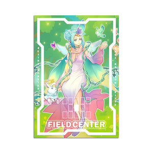 Level up your game with our custom-printed metal field centers, featuring exclusive Vernusylph Archetype artwork in gold metal. Durable, scratch-resistant, and embossed with the iconic Yu-Gi-Oh! card back, these slim field centers fit perfectly in card sleeves. Vernusylph-Goddess-yugioh-mtg-pokemon-metal-card-embossed-design-custom-artwork-duel-accessories-ldb-duel