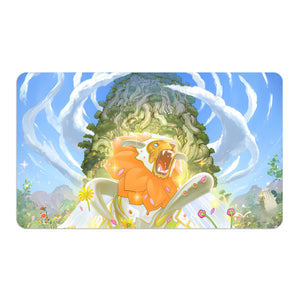 Transform your dueling experience with LDB Duel featuring our exclusive art Vernusylph Archetype playmat! Featuring a soft cloth top for smooth card movement and a durable rubber back for a secure grip, this 24x14 inch mat is machine washable and safe for cards and sleeves. Vera-yugioh-mtg-pokemon-custom-artwork-premium-durable-rubber-ldb-duel