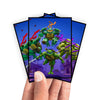 Enhance your cards with our elegant black border card sleeves, featuring a sleek, sophisticated design for a bold, modern aesthetic. From LDB Duel. Perfect for showcasing your collection, these sleeves are printed with our exclusive Warrior of the Rising Sun design. Ninja-Turtles-mtg-yugioh-pokemon-card-protection-standard-japanese-dragon-shield-LDB-Duel-black