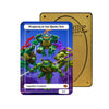 Level up your game with our custom-printed metal field centers, featuring exclusive Warrior of the Rising Sun artwork in gold metal. Durable, scratch-resistant, and embossed with the iconic Yu-Gi-Oh! card back, these slim field centers fit perfectly in card sleeves. Ninja-Turtles-mtg-yugioh-pokemon-metal-card-embossed-design-custom-artwork-duel-accessories-ldb-duel