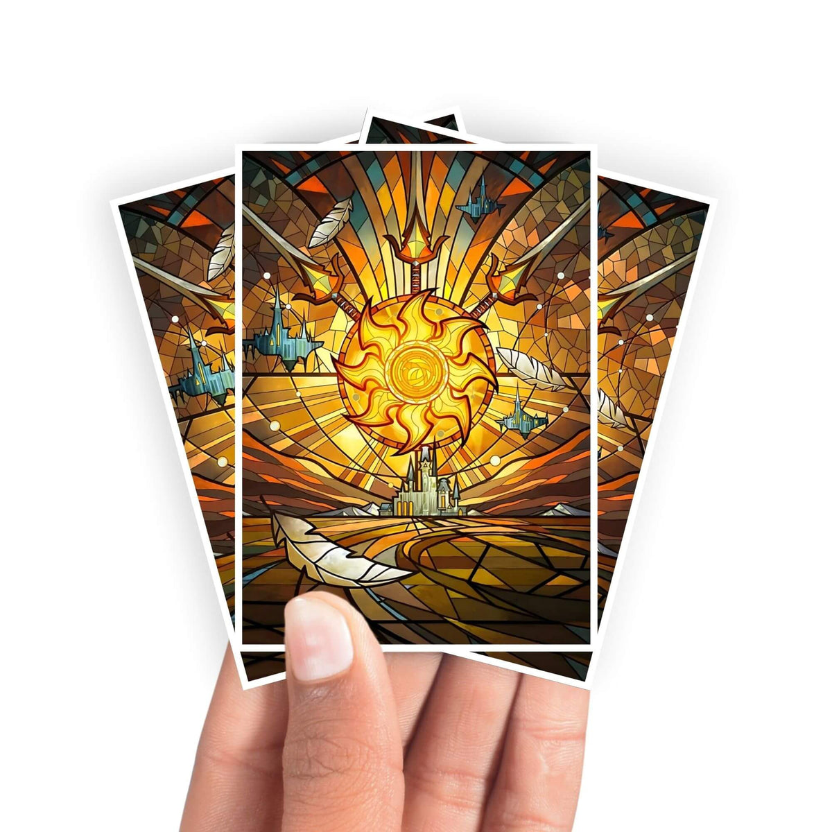 Protect and enhance your cards with our clean and crisp white border card sleeves. Featuring a minimalist design that complements any artwork, these sleeves offer a bright, timeless look. From LDB Duel. Printed with our exclusive White Mana design for a fresh and premium finish. Plains-mtg-yugioh-pokemon-card-protection-standard-japanese-dragon-shield-LDB-Duel-white
