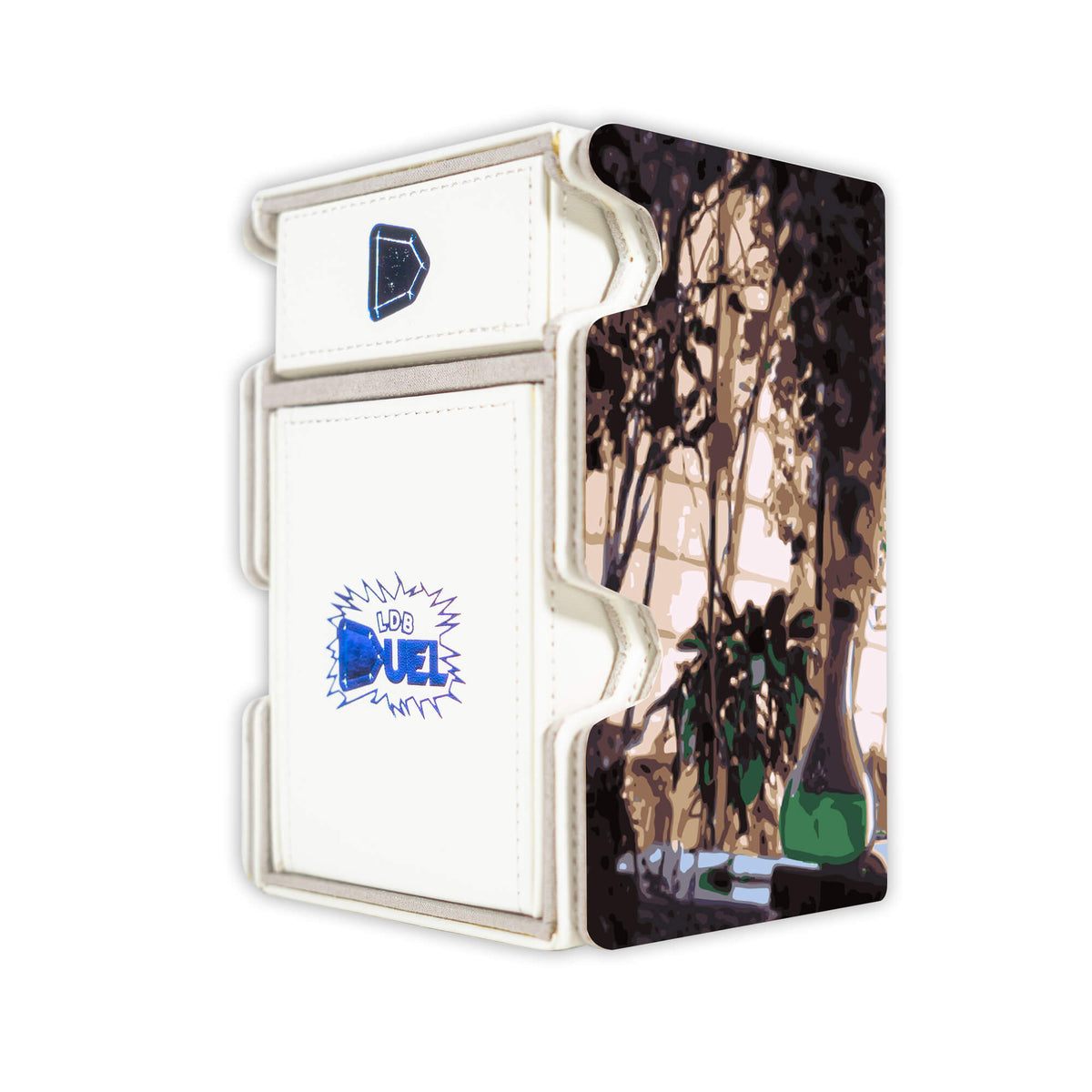 Here is the Right View of the Witherbloom Pestilence Mach 3 White Deck Box. Essence-Brewer-mtg-deck-tray-dice-tray-LDB-Duel