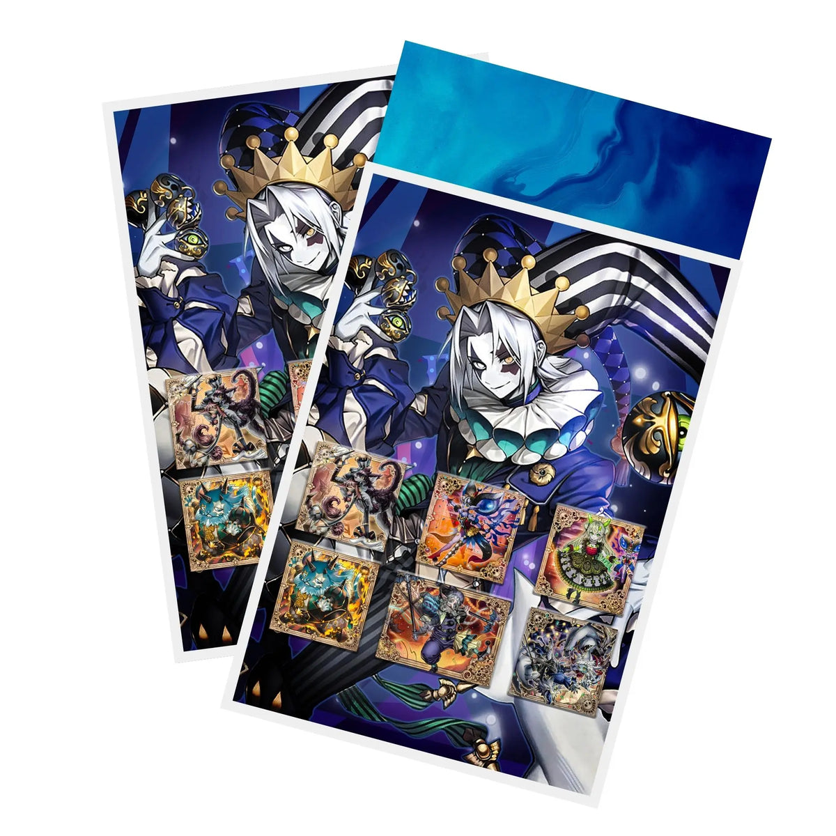 Protect and enhance your cards with our clean and crisp white border card sleeves. Featuring a minimalist design that complements any artwork, these sleeves offer a bright, timeless look. From LDB Duel. Printed with our exclusive Clown Crew Archetype design for a fresh and premium finish. Diabolo-yugioh-card-protection-standard-japanese-dragon-shield-LDB-Duel-white