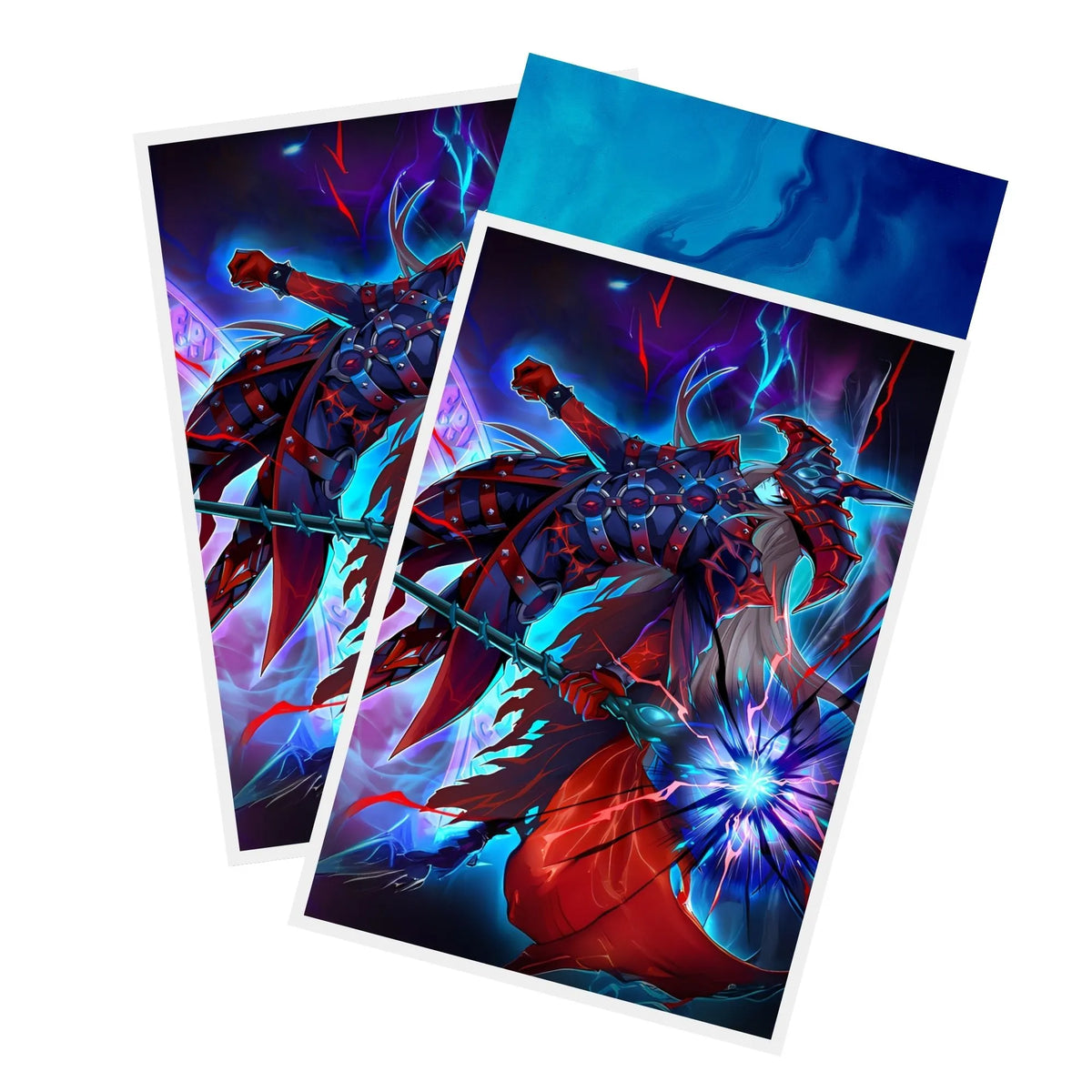 Protect and enhance your cards with our clean and crisp white border card sleeves. Featuring a minimalist design that complements any artwork, these sleeves offer a bright, timeless look. From LDB Duel. Printed with our exclusive Dark Magician of Destruction design for a fresh and premium finish. Chaos-yugioh-card-protection-standard-japanese-dragon-shield-LDB-Duel-white