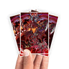 Protect and enhance your cards with our clean and crisp white border card sleeves. Featuring a minimalist design that complements any artwork, these sleeves offer a bright, timeless look. From LDB Duel. Printed with our exclusive Hot Red Supernova Dragon design for a fresh and premium finish. Scarred-Dragon-yugioh-card-protection-standard-japanese-dragon-shield-LDB-Duel-white