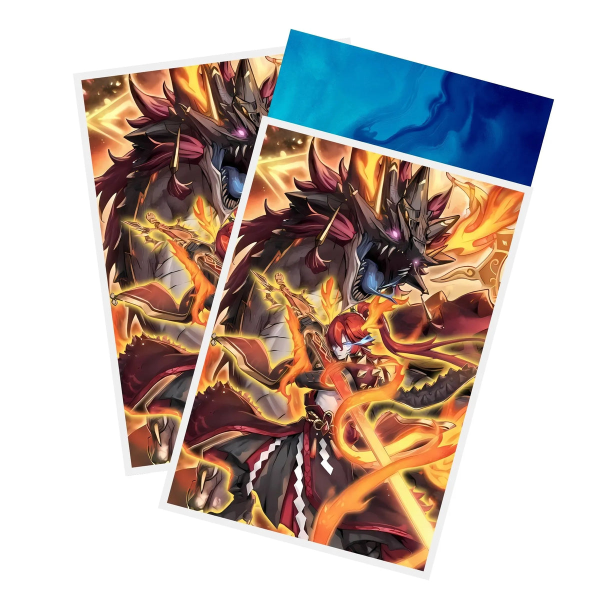 Protect and enhance your cards with our clean and crisp white border card sleeves. Featuring a minimalist design that complements any artwork, these sleeves offer a bright, timeless look. From LDB Duel. Printed with our exclusive Mitsurigi no Mikoto, Saji design for a fresh and premium finish. Saji-yugioh-card-protection-standard-japanese-dragon-shield-LDB-Duel-white