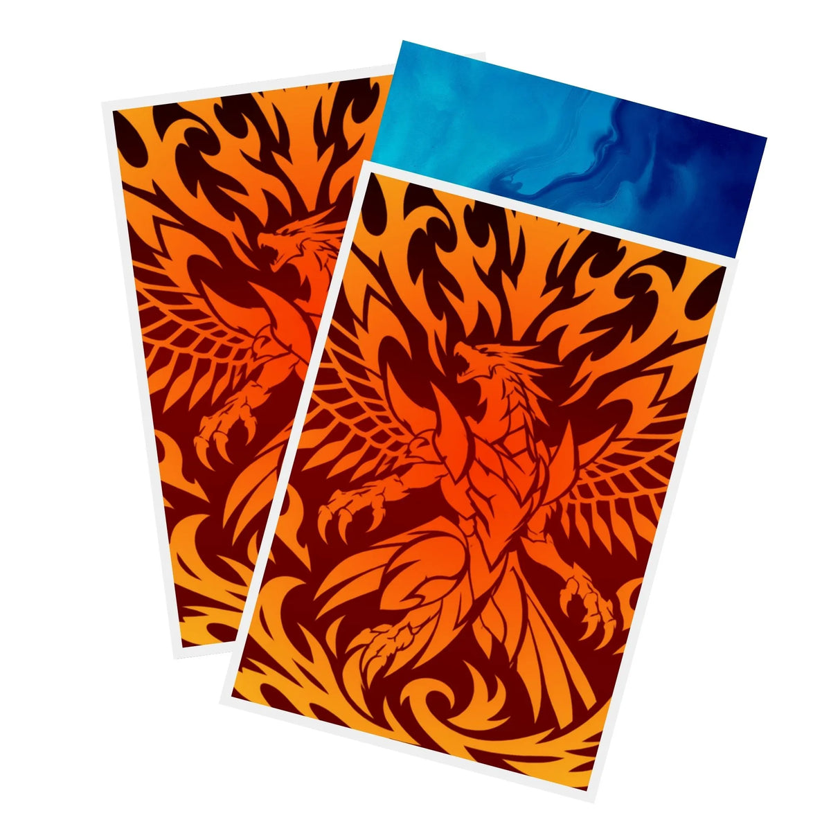 Protect and enhance your cards with our clean and crisp white border card sleeves. Featuring a minimalist design that complements any artwork, these sleeves offer a bright, timeless look. From LDB Duel. Printed with our exclusive Sun God Dragon design for a fresh and premium finish. Winged-Dragon-yugioh-card-protection-standard-japanese-dragon-shield-LDB-Duel-white