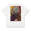 Level up your look with the premium Yami Marik T-shirt design from LDB Duel. Crafted from soft, breathable cotton and finished with vibrant DTF printing, this white t-shirt is designed for comfort that lasts. Featuring a bold back design, it’s perfect for anime fans, TCG players, and gamers who want to stand out, whether at events, tournaments, or just relaxing with friends. Yugioh-anime-magic-tshirt-gaming-accesories-LDB-Duel