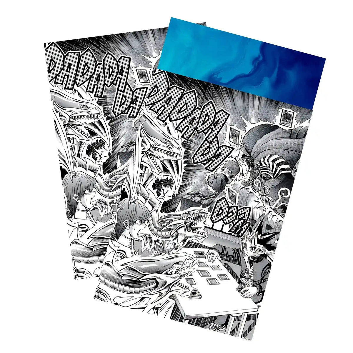 Keep your cards safe and stylish with our borderless card sleeves. Designed edge-to-edge to showcase your artwork, they offer a sleek, modern aesthetic. From LDB Duel, printed with the exclusive Yami Yugi VS Seto Kaiba design for a fresh, premium feel.Duelist-yugioh-card-protection-standard-japanese-dragon-shield-LDB-Duel-borderless