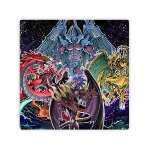 Upgrade your dueling game with LDB Duel featuring our exclusive Yubel Sacred Beast double mat! Designed with a premium cloth surface for effortless card handling and a sturdy rubber base for maximum stability, this 24x24 inch mat offers both style and practicality. It's card and sleeve-friendly, plus machine washable for easy upkeep! Cerulean-Skyfire-yugioh-mtg-pokemon-custom-artwork-premium-durable-rubber-ldb-duel 