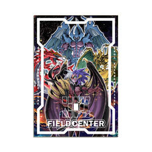 Level up your game with our custom-printed metal field centers, featuring exclusive Yubel Sacred Beast artwork in gold metal. Durable, scratch-resistant, and embossed with the iconic Yu-Gi-Oh! card back, these slim field centers fit perfectly in card sleeves. Hyper-Blaze-yugioh-mtg-pokemon-metal-card-embossed-design-custom-artwork-duel-accessories-ldb-duel