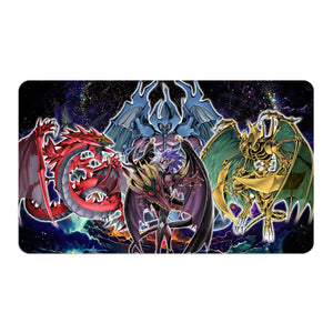 Transform your dueling experience with LDB Duel featuring our exclusive art Yubel Sacred Beast playmat! Featuring a soft cloth top for smooth card movement and a durable rubber back for a secure grip, this 24x14 inch mat is machine washable and safe for cards and sleeves. Shimmering-Scraper-yugioh-mtg-pokemon-custom-artwork-premium-durable-rubber-ldb-duel
