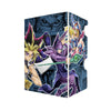 Here's another quality white deck box from LDB Duel featuring our exclusive Yugi's Dark Magicians art. Fits all types of trading card games, including Pokémon, Yu-Gi-Oh! and Magic The Gathering. The perfect card holder for the TCG player safely holds up to 100 double-sleeved cards. EVEN in extra thick sleeves. Comes with a pull-out dice tray. Duelists-King-yugioh-tcg-accessories-card-storage-LDB-Duel