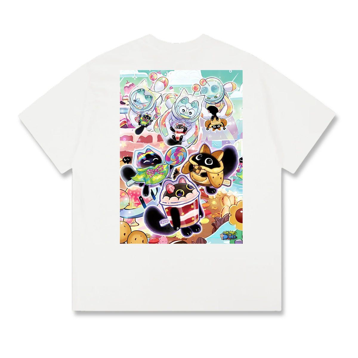 Level up your look with the premium Yummy Archetype T-shirt design from LDB Duel. Crafted from soft, breathable cotton and finished with vibrant DTF printing, this white t-shirt is designed for comfort that lasts. Featuring a bold back design, it’s perfect for anime fans, TCG players, and gamers who want to stand out, whether at events, tournaments, or just relaxing with friends. Yummy-anime-magic-tshirt-gaming-accesories-LDB-Duel
