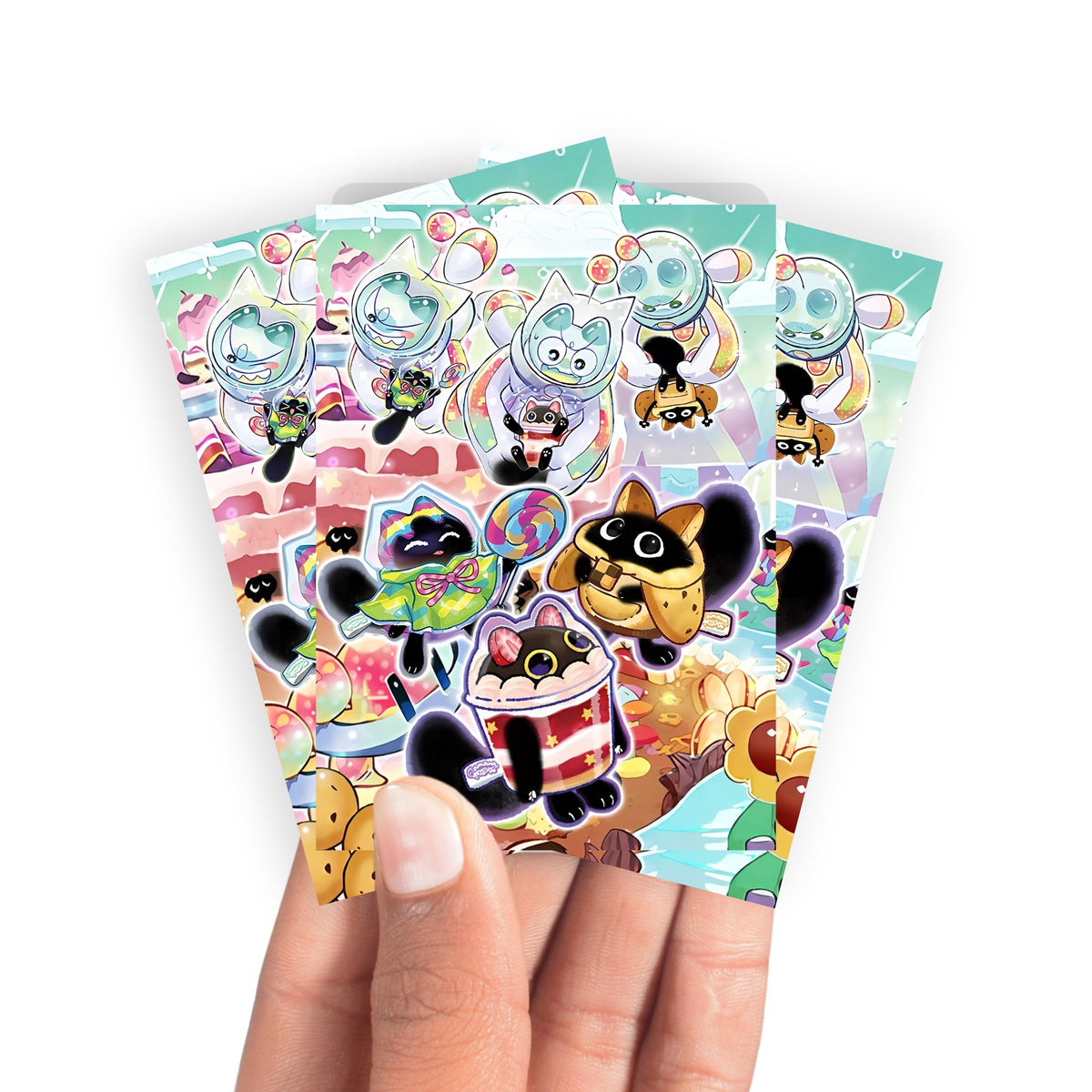 Keep your cards safe and stylish with our borderless card sleeves. Designed edge-to-edge to showcase your artwork, they offer a sleek, modern aesthetic. From LDB Duel, printed with the exclusive Yummy Archetype design for a fresh, premium feel.Yummy-yugioh-mtg-pokemon-card-protection-standard-japanese-dragon-shield-LDB-Duel-borderless