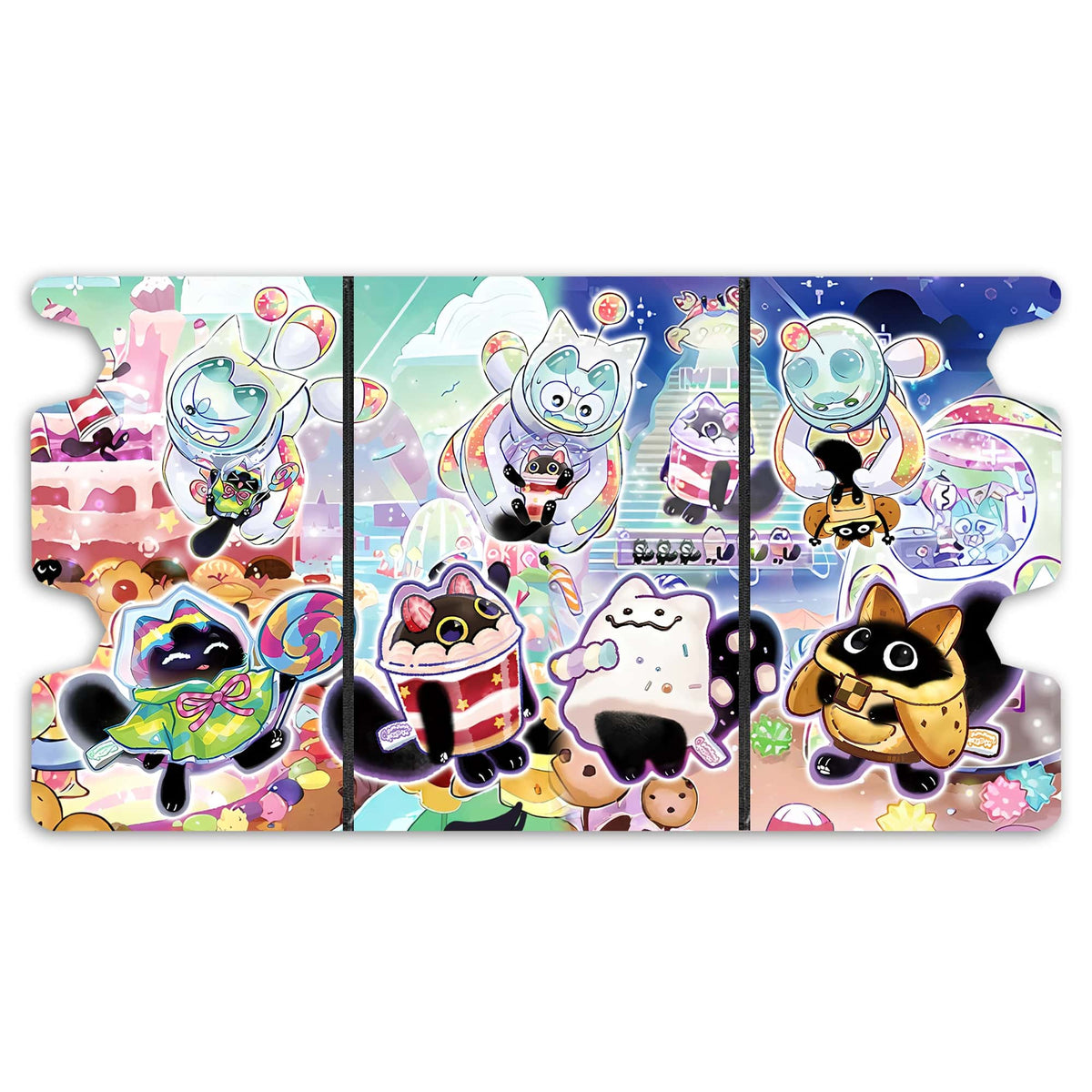 Here is the Full Lid Design of the Yummy Marshmallow Mach 3 Black Deck Box. Yummy-Snatchy-yugioh-custom-art-leather-durable-LDB-Duel