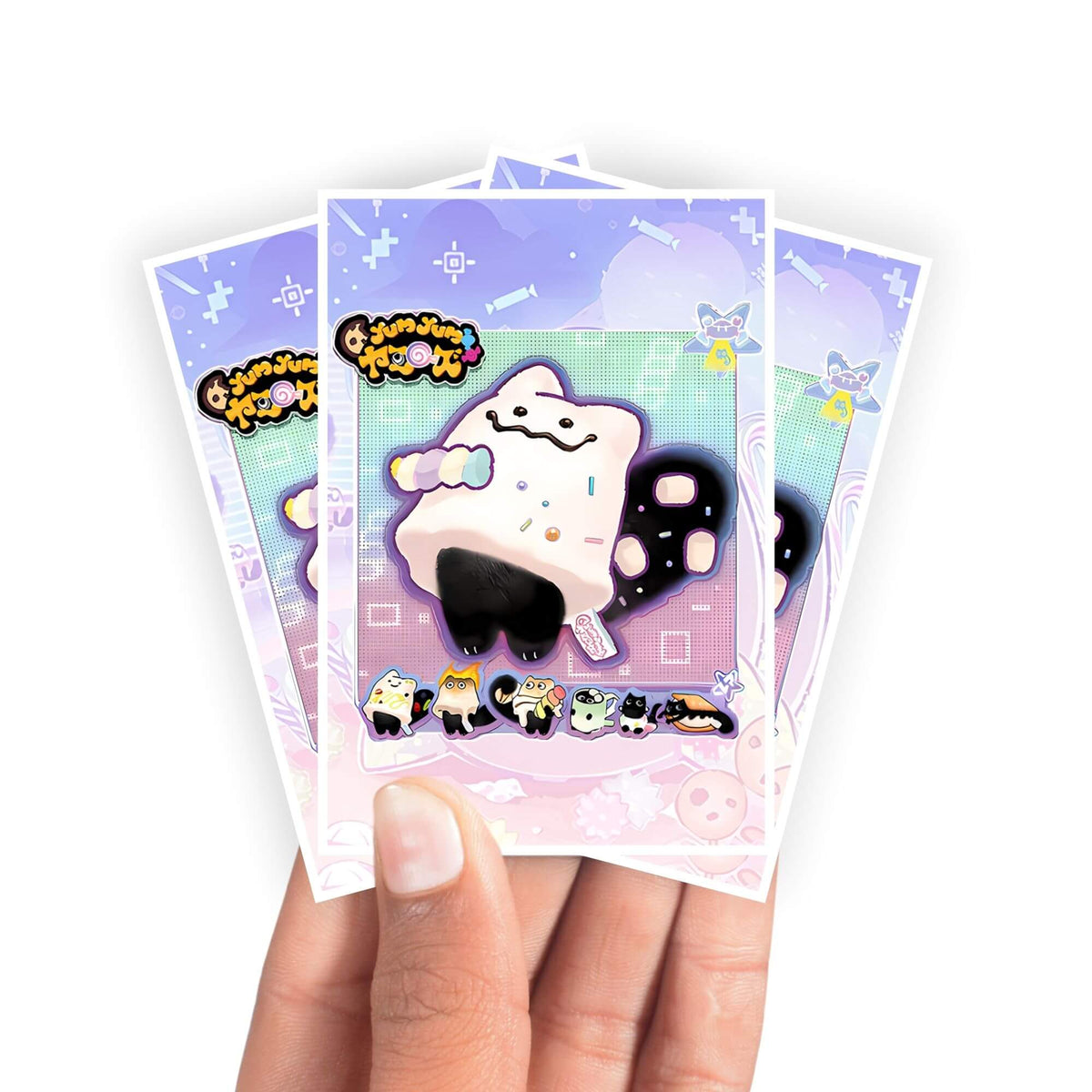 Protect and enhance your cards with our clean and crisp white border card sleeves. Featuring a minimalist design that complements any artwork, these sleeves offer a bright, timeless look. From LDB Duel. Printed with our exclusive Yummy Marshmallow design for a fresh and premium finish. Yummy-Archetype-yugioh-mtg-pokemon-card-protection-standard-japanese-dragon-shield-LDB-Duel-white