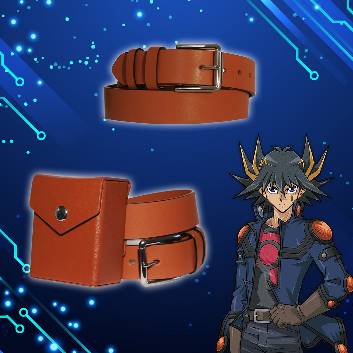 ¡Réplica del combo de Yusei! Caja de deck y cinturón