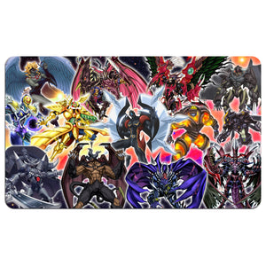 Transform your dueling experience with our exclusive art Destiny Heroes playmat from LDB Duel! Featuring a soft cloth top for smooth card movement and a durable rubber back for a secure grip, this 24x14 inch mat is machine washable and safe for cards and sleeves. Destiny-Hero-Dogma-yugioh-mtg-pokemon-custom-artwork-premium-durable-rubber-ldb-duel