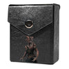 Enhance your TCG storage with the Discarded Zombie Mach 2 Black deck box, available in options for 60 or 80 single-card sleeves. Sold by LDB Duel. Crafted from durable faux leather, it includes a built-in belt loop, a strong magnetic snap, and showcases our exclusive Discarded Zombie design—ideal for TCG enthusiasts on the move! Zombie-mtg-yugioh-pokemon-tcg-accessories-card-storage-LDB-Duel-black