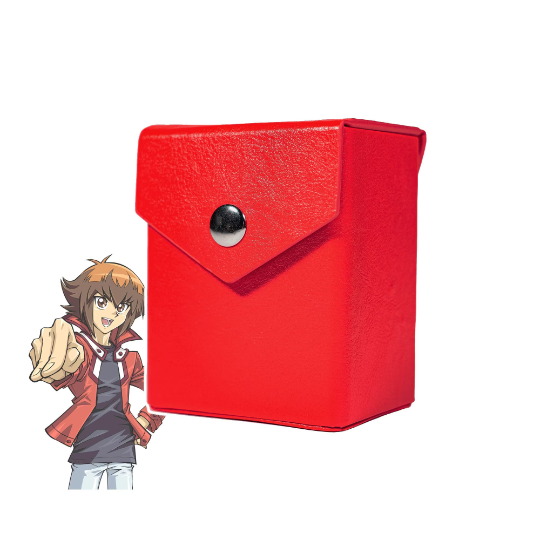 Hero Red Deck Box + passant de ceinture - Coque rigide en simili cuir