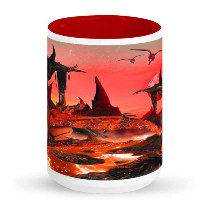 Demonio Rojo / Diablo - Taza de Cerámica de 15 oz