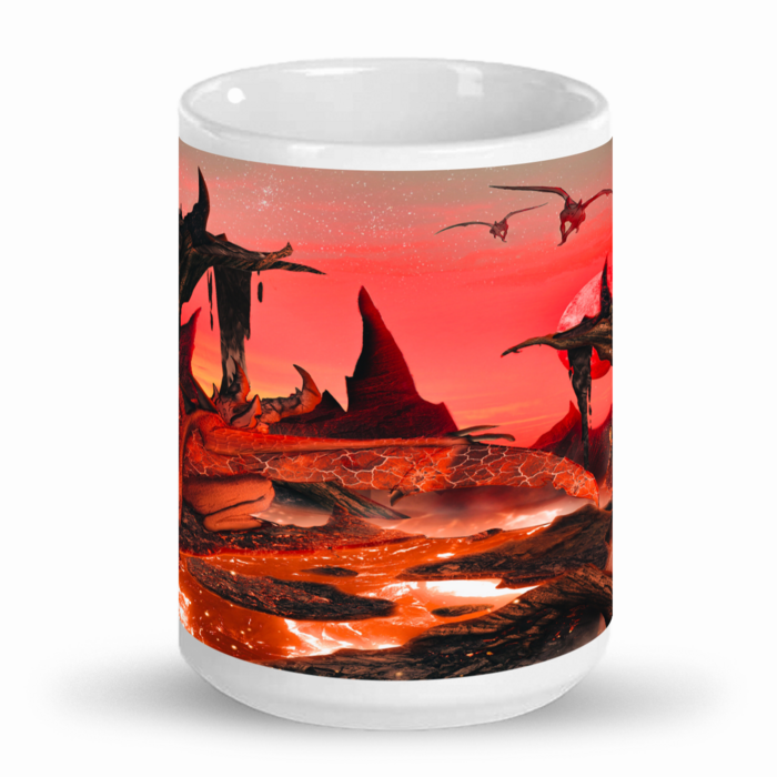 Demonio Rojo / Diablo - Taza de Cerámica de 15 oz