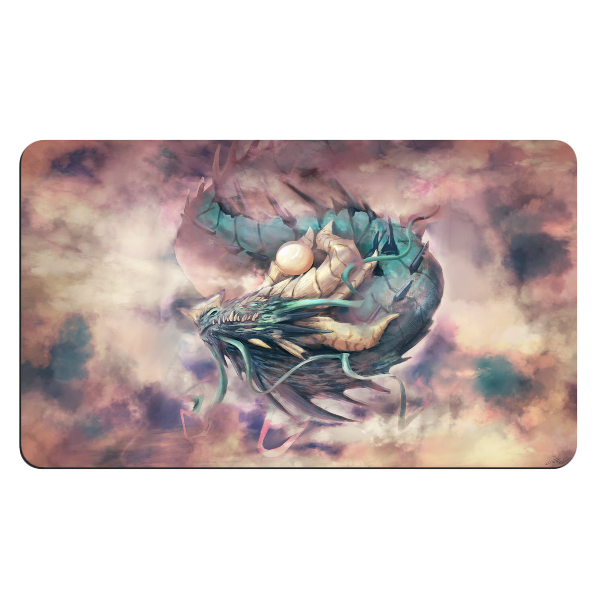 Transform your dueling experience with our exclusive art Sky God Dragon playmat from LDB Duel! Featuring a soft cloth top for smooth card movement and a durable rubber back for a secure grip, this 24x14 inch mat is machine washable and safe for cards and sleeves. Dragon-yugioh-mtg-pokemon-custom-artwork-premium-durable-rubber-ldb-duel