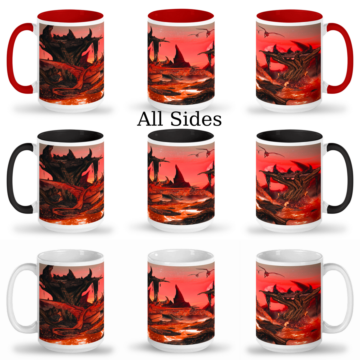 Demonio Rojo / Diablo - Taza de Cerámica de 15 oz