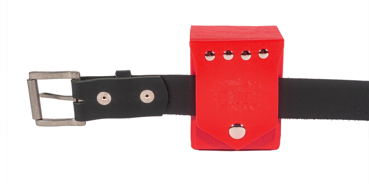 Deck Box Rouge + Passant de Ceinture - Coque Rigide - Simili Cuir