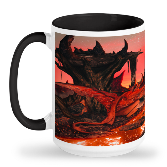 Demonio Rojo / Diablo - Taza de Cerámica de 15 oz