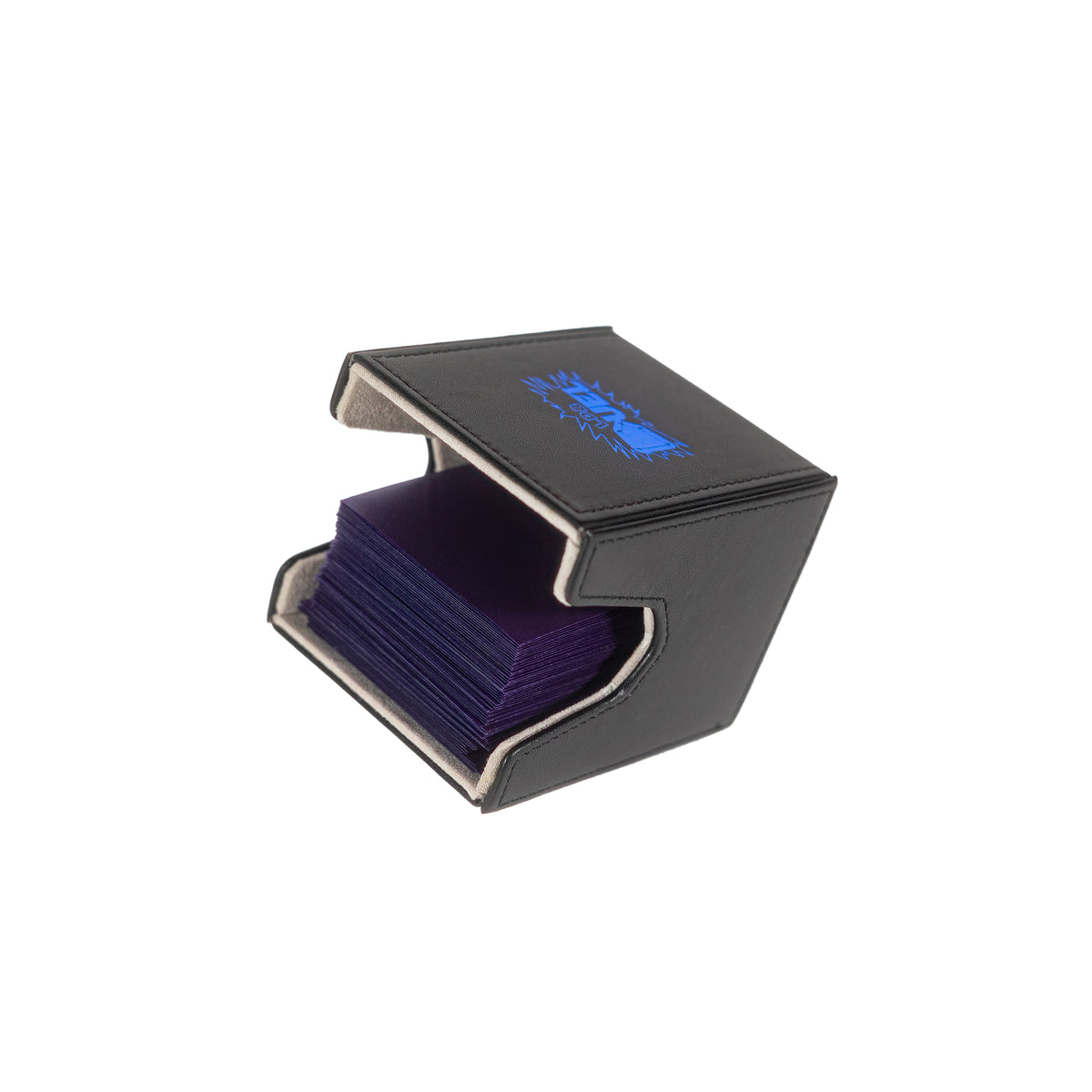 Black - Mach 3 - Deck Box - Holds 100 Double Sleeved Cards - Magnetic Removable Lid