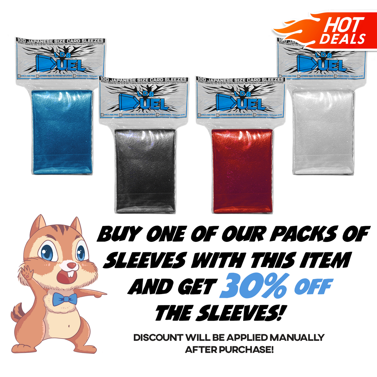 Buy a great deck box and save when you get a pack of sleeves