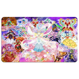 In the world of Yu-Gi-Oh!, the "Melodious" archetype is known for its enchanting blend of music and magic, featuring a group of female monsters with musical themes.- gaming pad - playmat - duel mat - mouse pad - yugioh - pokemon - digimon - mtg