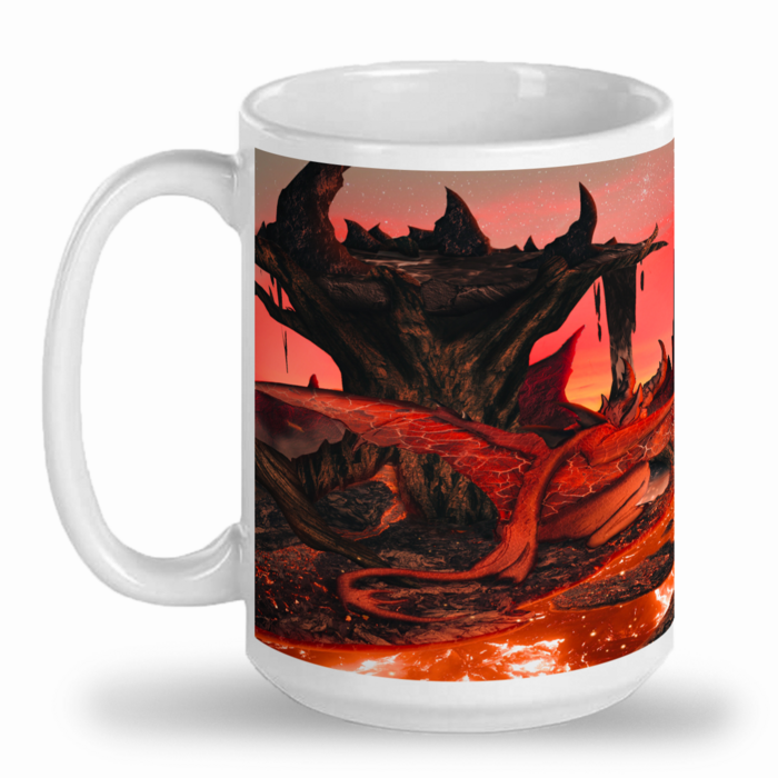 Demonio Rojo / Diablo - Taza de Cerámica de 15 oz